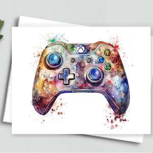 Gamer's Palette - Carte de correspondance colorée pour contrôleur de jeu vidéo - Cartes de correspondance vierges A2 343