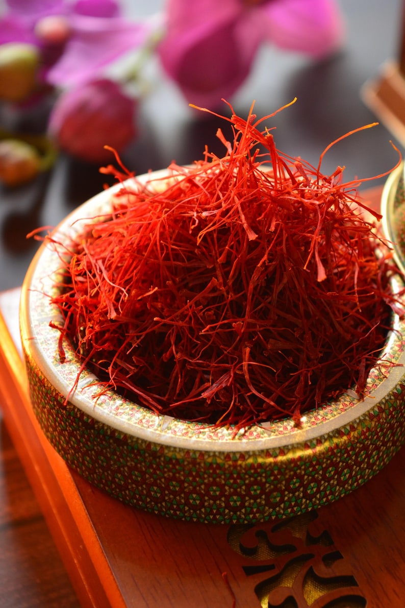 Saffron Organic Premium Threads Super Negin Saffron Spice-Please Read The Description image 2