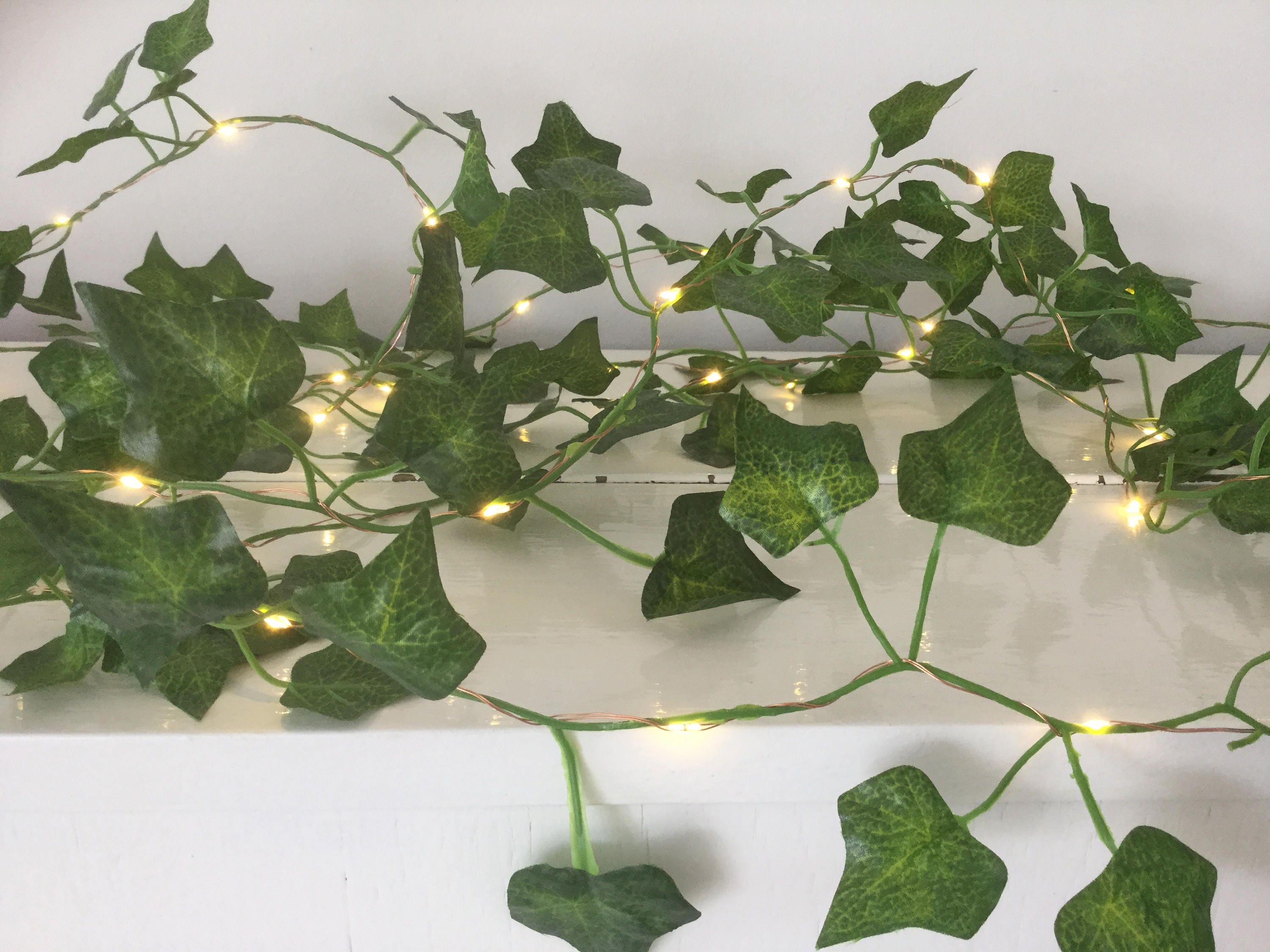 2M 20LED Leaves Ivy Leaf Garland Fairy String Lights Lamps S Decor Party K3T0 