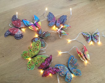 Butterfly fairy lights, butterfly lights, led lights