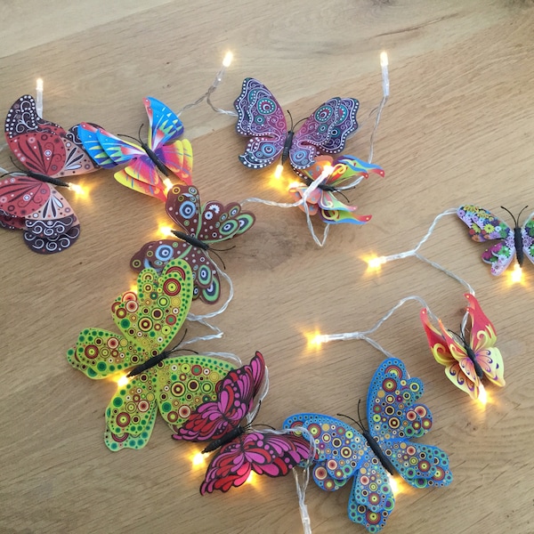 Butterfly fairy lights, butterfly lights, led lights
