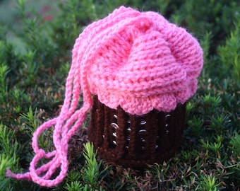 Crochet digital pdf pattern for Cupcake Pull-tab Purse PDF Mengys pdf craft