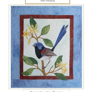 Australian Bird Series - Variegated Wren Art Quilt Pattern