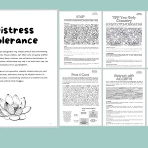 DBT Skills Mindful Coloring Book Digital Printable PDF | Etsy