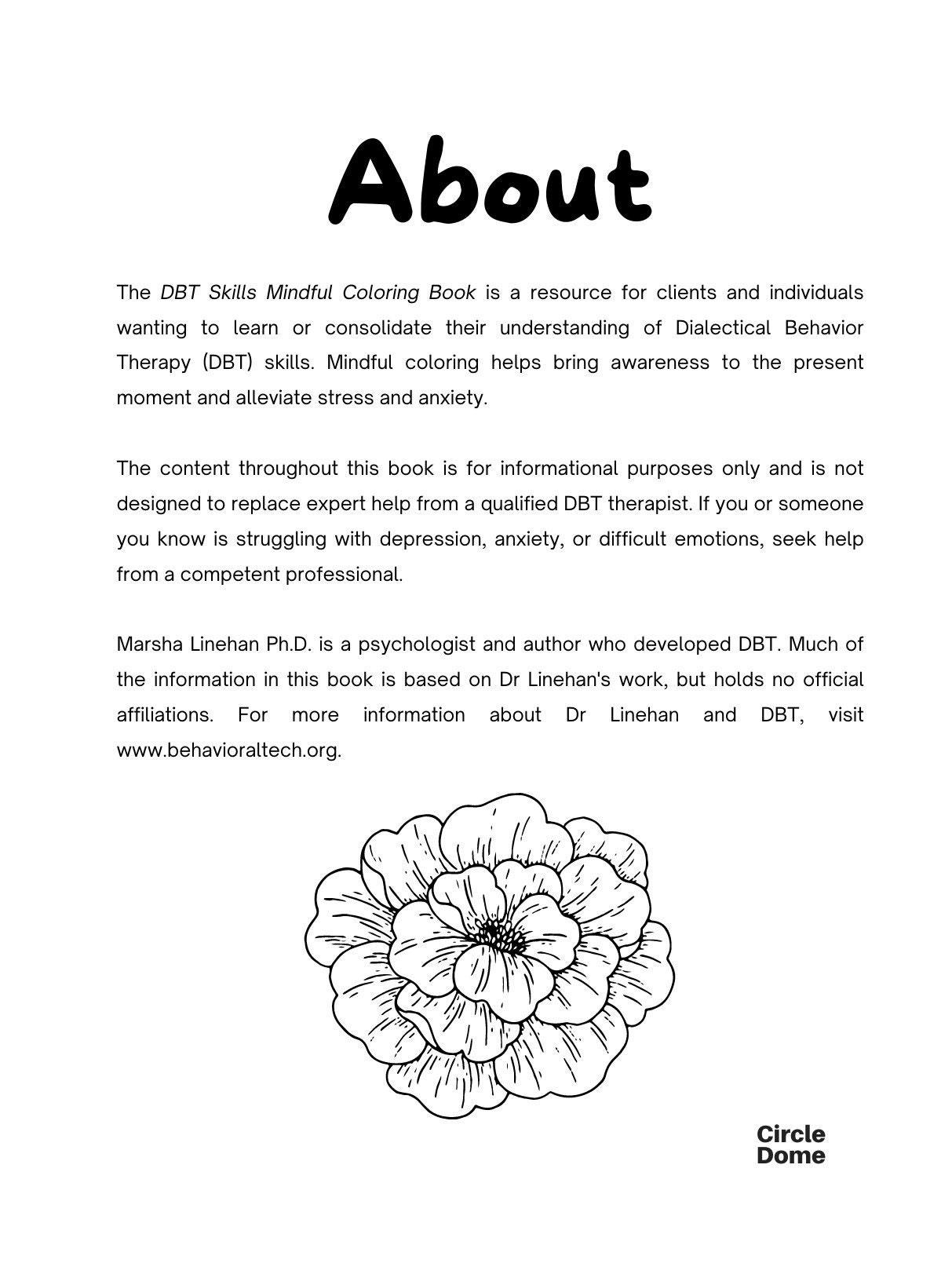 DBT Skills Mindful Coloring Book Digital Printable PDF | Etsy
