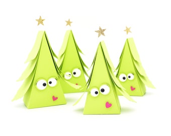 cutting file - triangle swing box „christmas tree“ - svg+dxf