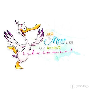print design - seagull &quot;meer&quot;