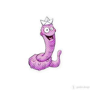 set de tampons numériques "wattwurm" | svg | dxf | jpg | png transparent | dessin au trait + couleur | téléchargement numérique