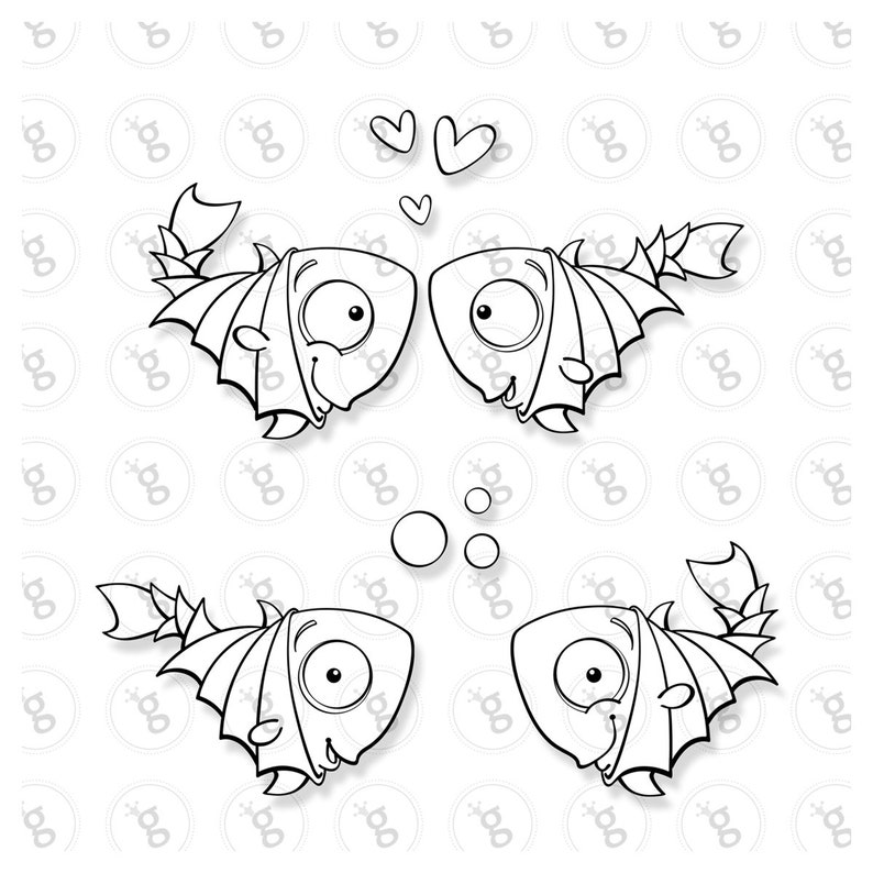 Digi Stamp Set fishes image 2