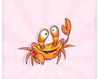 digi stamp "crab"