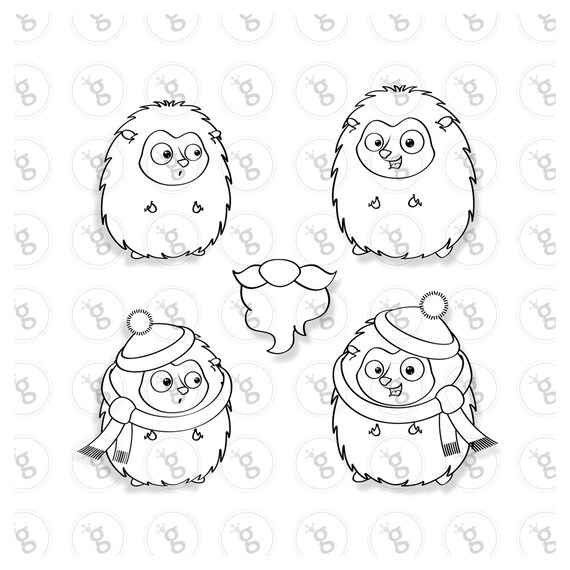 Download Digi Stamp Set Hedgehog With Mustache Tutorials Craft Supplies Tools Safarni Org