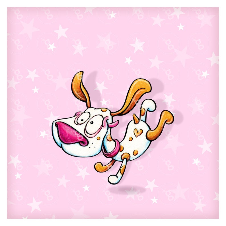 Digi Stamp Beagle with floppy ears image 1