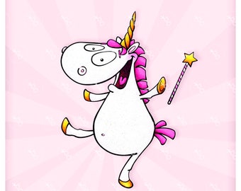 digi stamp set "unicorn with magic stick"