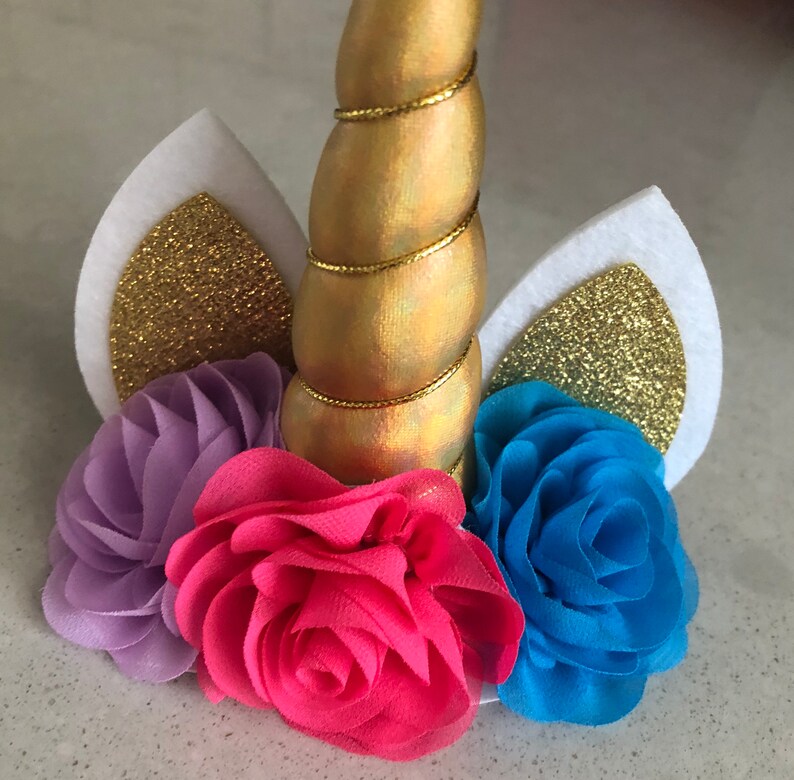 Unicorn Cake Topper Unicorn Birthday Birthday Party Unicorn Etsy