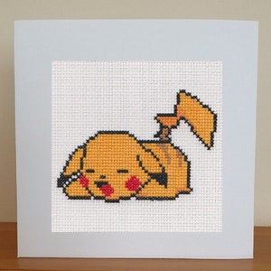 Pokemon - Pikachu - Cross Stitch Card Kit