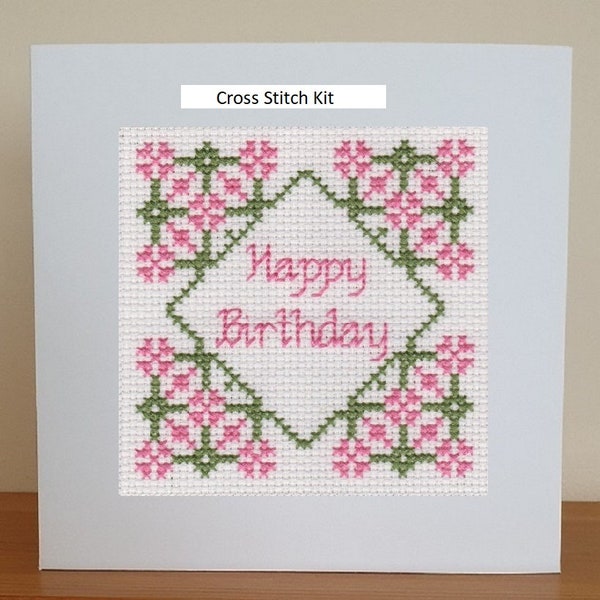Birthday Card - Cross Stitch Kit