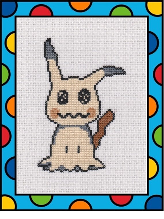 Mimikyu  Pixel art pokemon, Pixel art pattern, Pokemon cross stitch