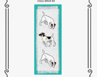 Dog Bookmark - Cross Stitch Kit - Jack Russell