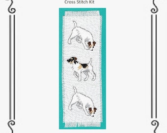 Dog Bookmark - Cross Stitch Kit - Jack Russell