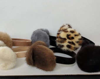 Amazing Authentic Mink Fur Earmuffs