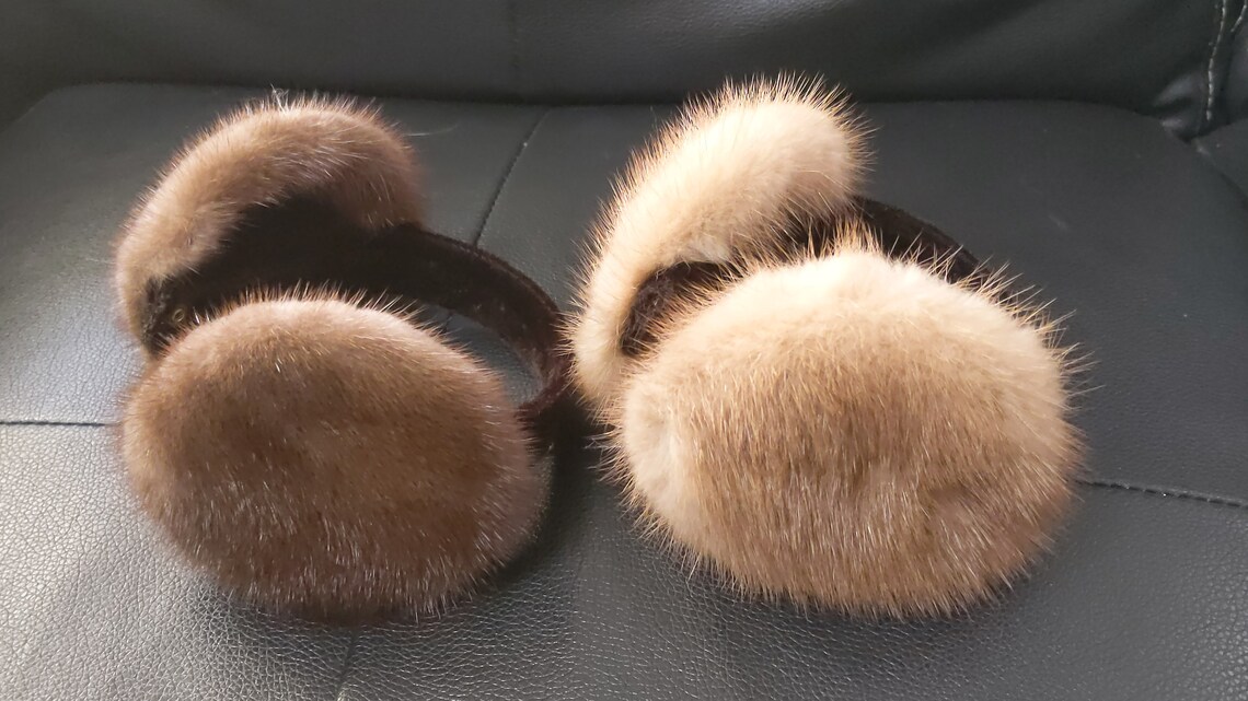 Amazing Authentic Mink Fur Earmuffs Etsy