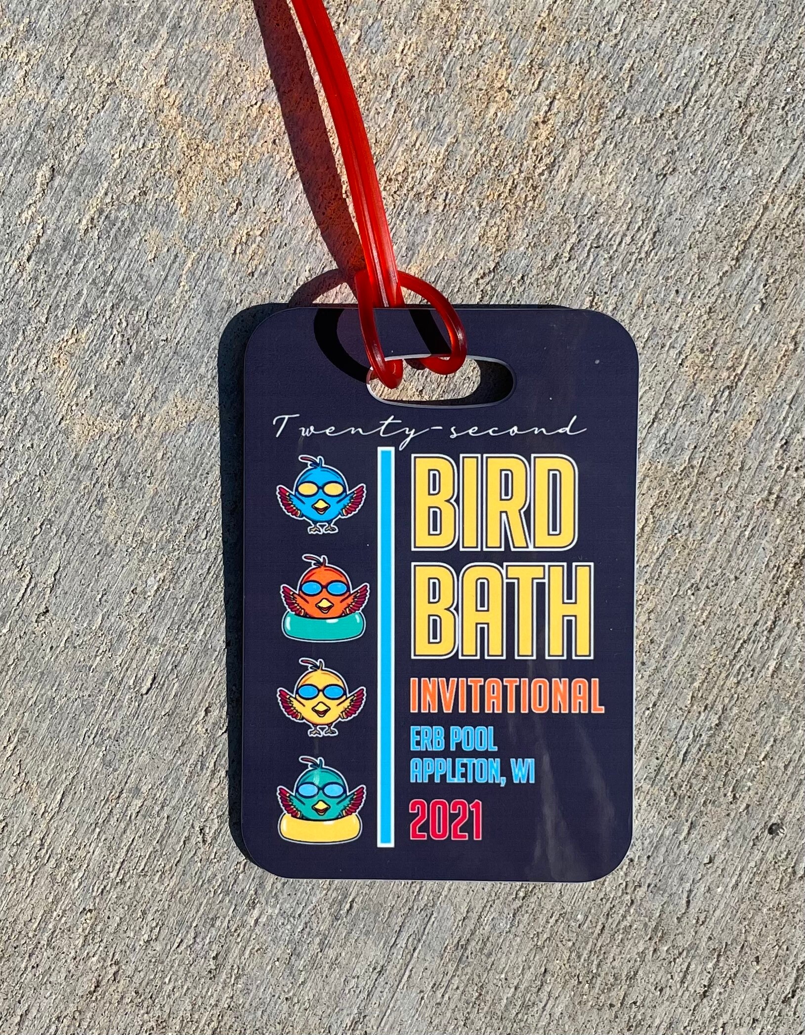 Bird Bath Bag Tag