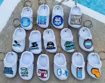 Clog Swim Keychain: Novelty Swim Coach Gift