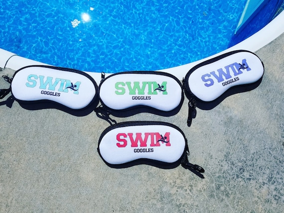 ONE SWIM goggle sunglass case swim gift swim bag tag custom case swim team gift swim team banquet gift