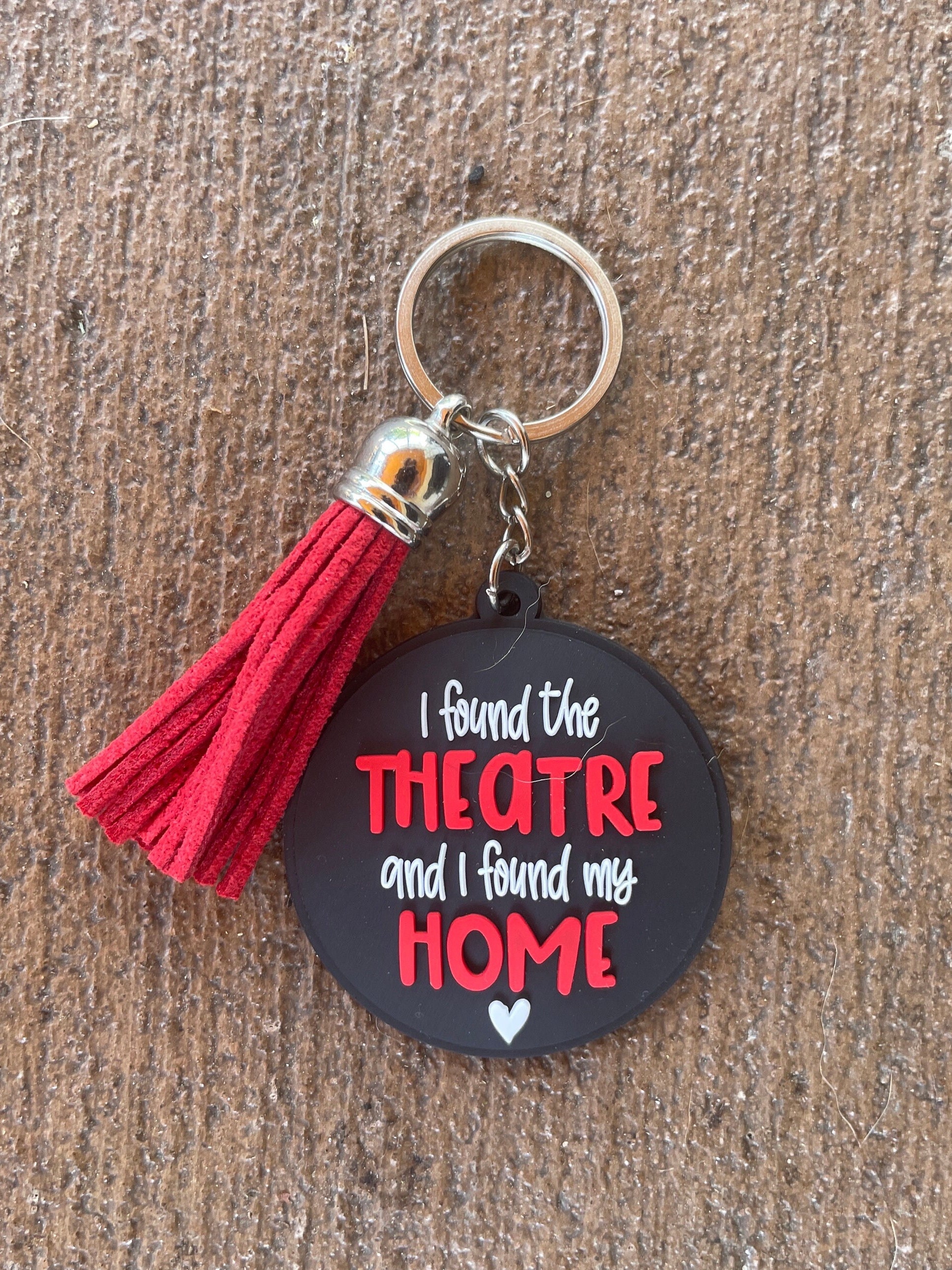 Musicals Key Chain Theatre Key Chain, Theatre Gift, Drama Gift, I Found the Theatre LOVE ...