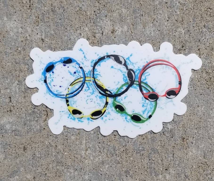 Vinyl swim Sticker, water bottle sticker, swim gift, swim team gift, …