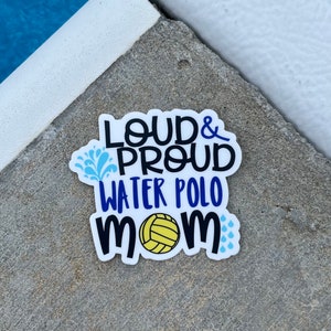 Vinyl swim Sticker, water bottle sticker, WATER polo STICKER,  MOM swim team gift, swim coach, swim mom, water polo team, water polo coach