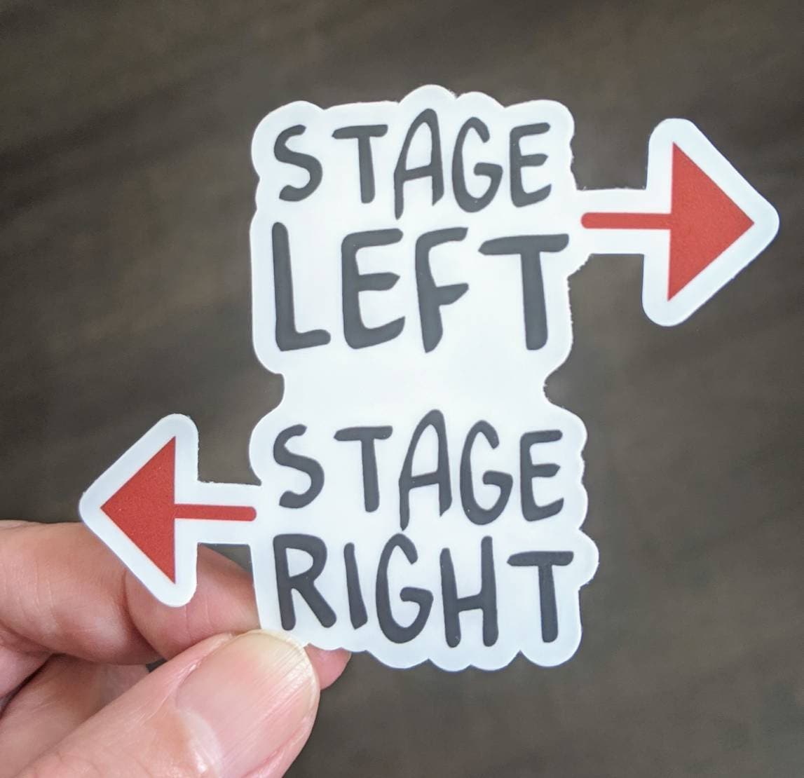 Vinyl Theatre Sticker, water bottle sticker, theatre gift, drama gift…