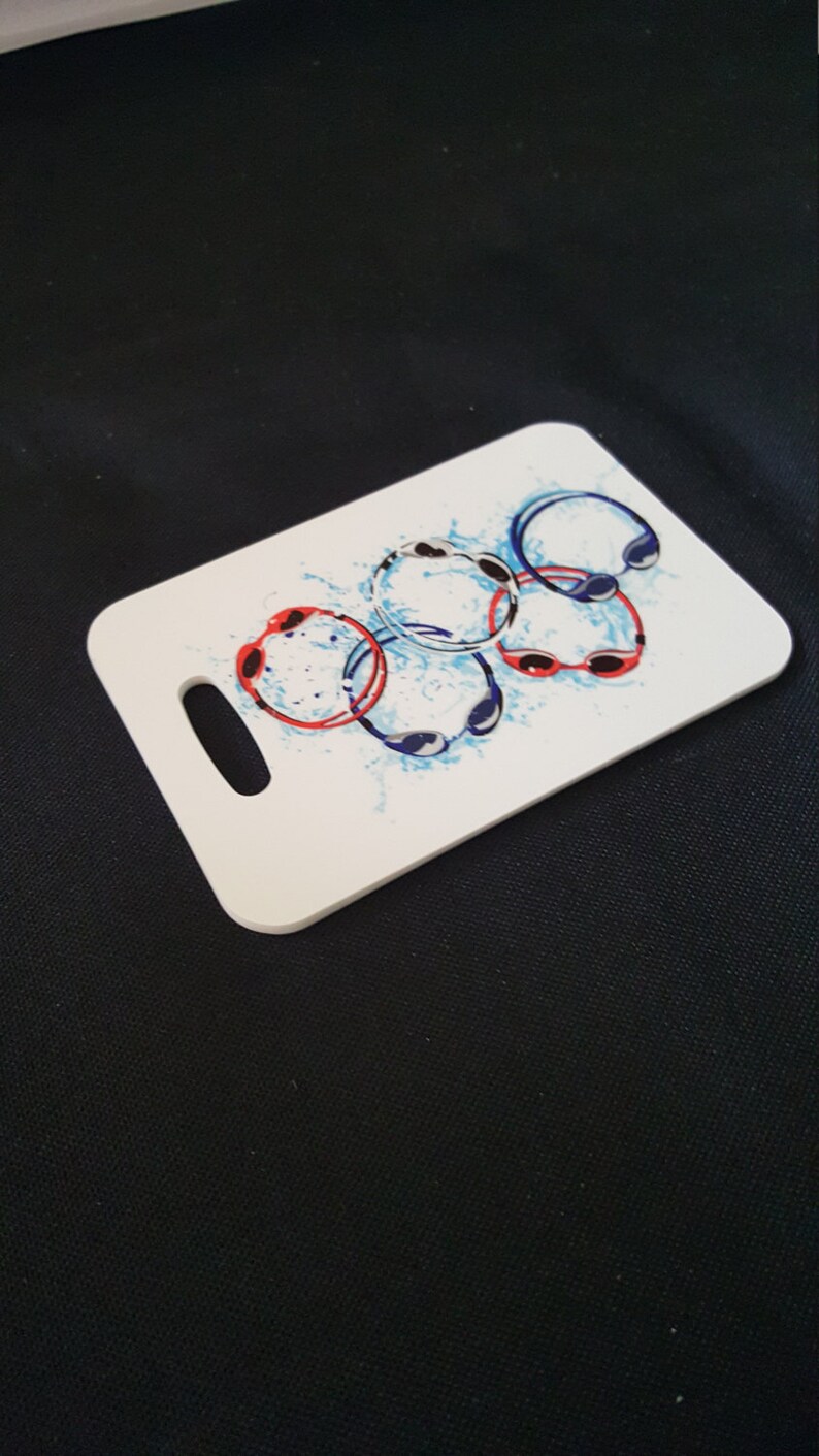 Goggles Swim Bag Tag Sport Bag Tag Swim Team Bag Tag Etsy