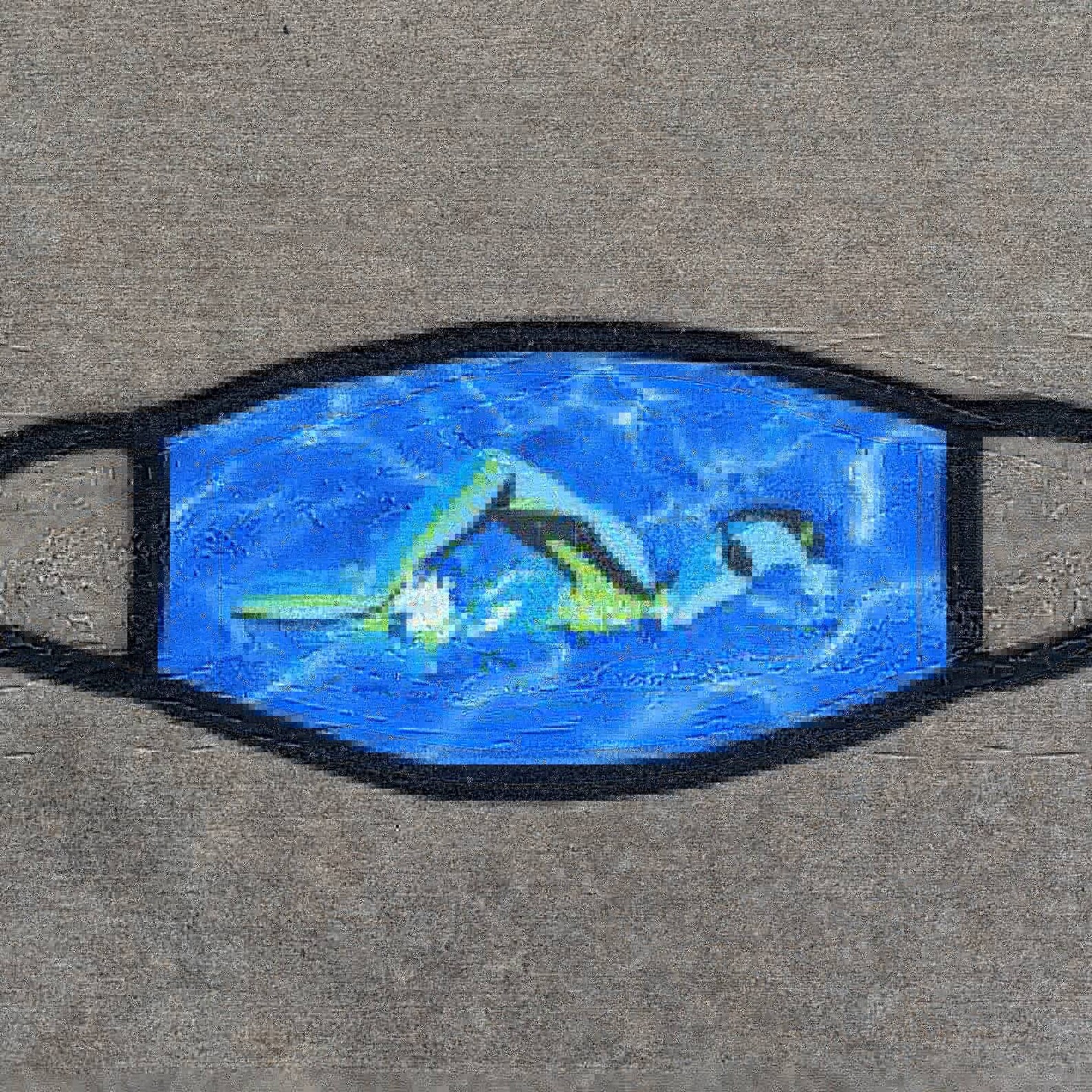 SWIM Themed Face Mask Swim STROKES Swimming. Child Adult - Etsy