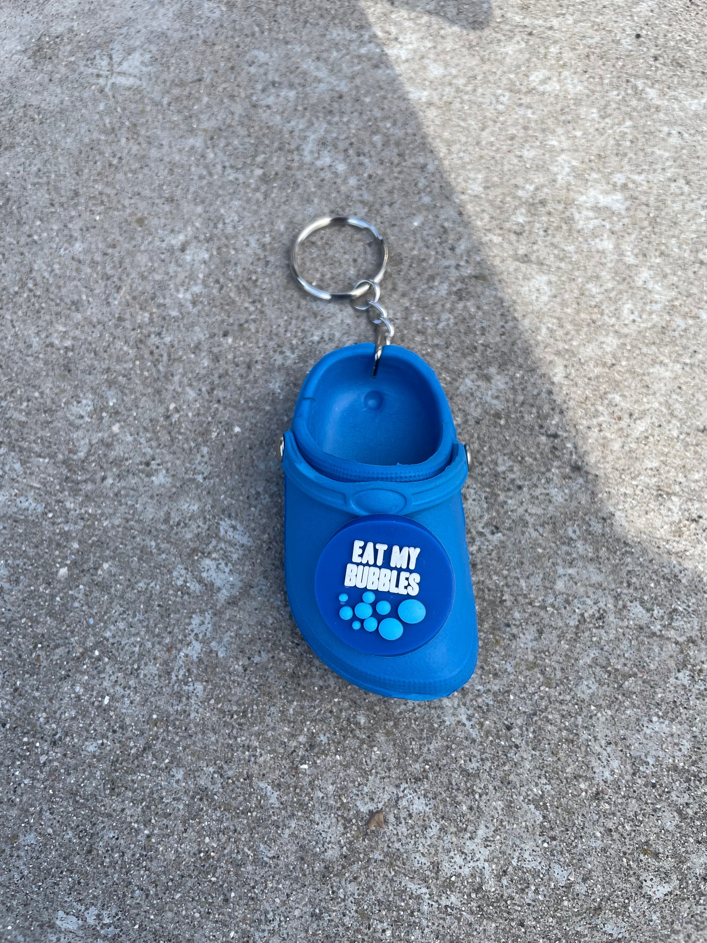 Clog Swim Keychain with Charm for Croc Attached, Swim Coach Keychain, Swim Keychain, Swim Coach Gift, Swim Party Idea, Swimmer, Swim Gift