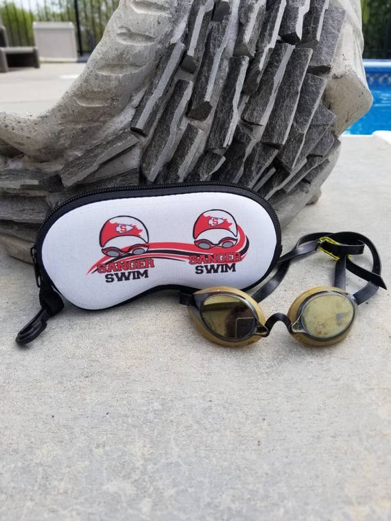 ONE CUSTOM SWIM goggle sunglass case swim gift swim bag tag Etsy