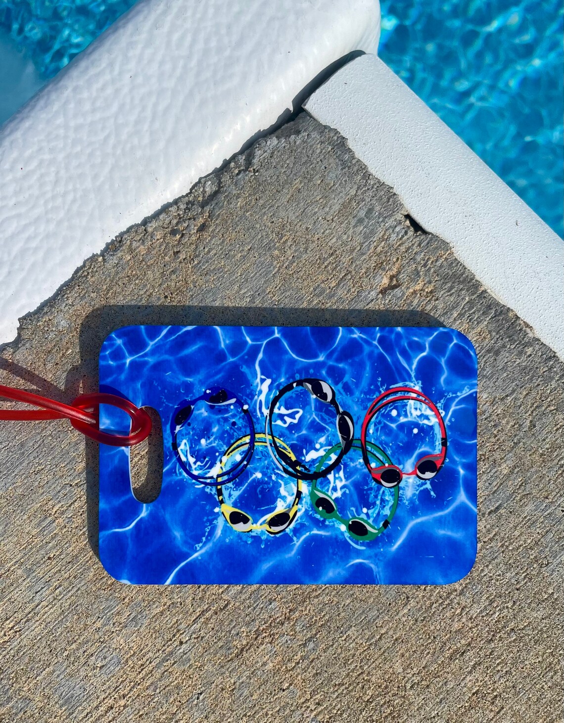 SWIM GOGGLES Swim Bag Tag Sport Bag Tag Swim Team Bag Tag Etsy