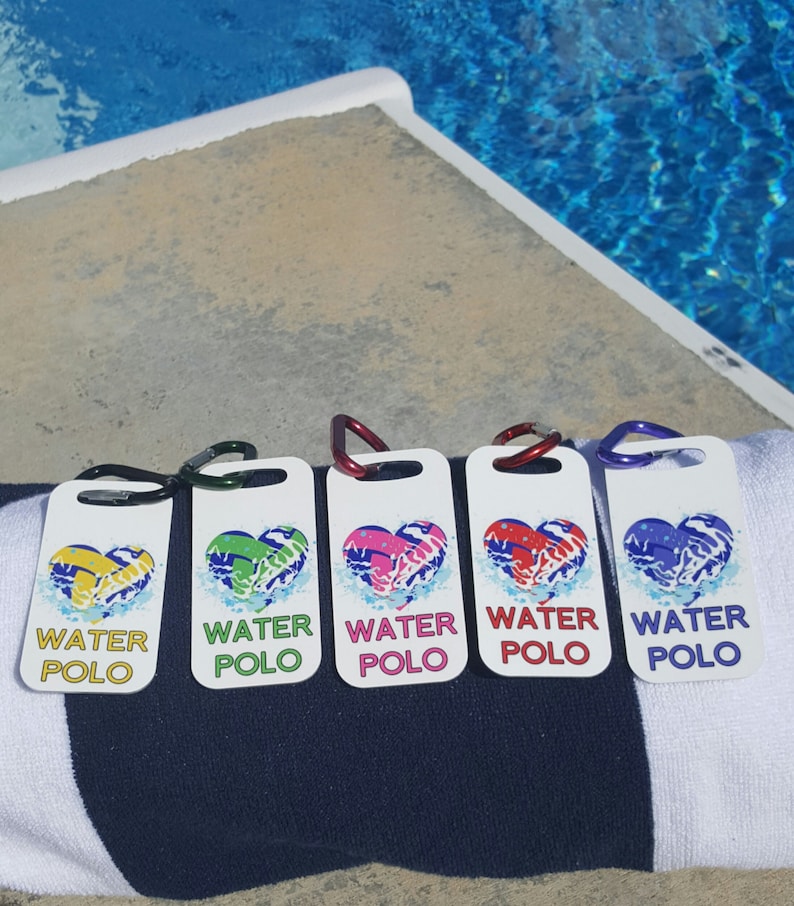 Water Polo Bag Tag Luggage Tag Water Polo Gift Idea Water Etsy
