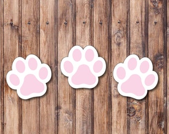 Set of 3 Dog Paws_Pink