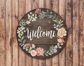 Welcome_ Floral_Wreath Sign