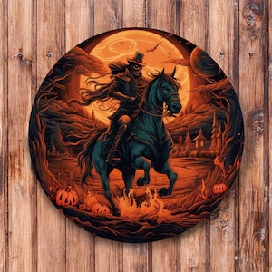 Headless Horseman Wreath Sign