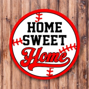Home Sweet Home honkbal krans teken
