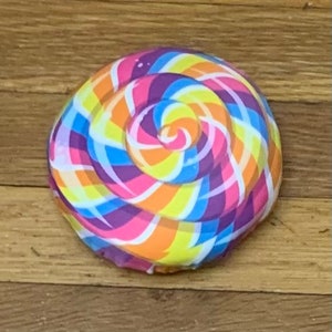 Fake Candy_Multi color candy swirl wreath attachment