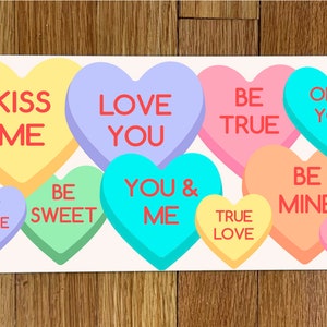 Conversation Hearts_Wreath Sign