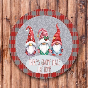 Gnome Place Like Home_ Wreath Sign