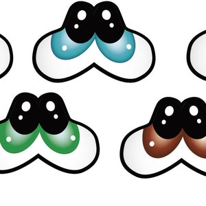 Bean Shaped Eyes_Doll Eyes_Wreath Attachment Eyes_Craft Eyes