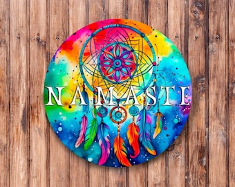 Dreamcatcher Wreath Sign, Colorful Welcome, Native American Wreath