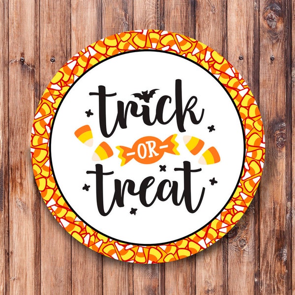 Trick or Treat_Candy_Corn_Wreath Sign