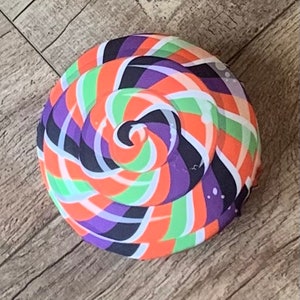 Fake Candy_Halloween themed candy swirl wreath attachment