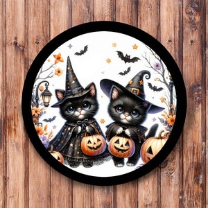 Boy and Girl Kitties Wreath Sign